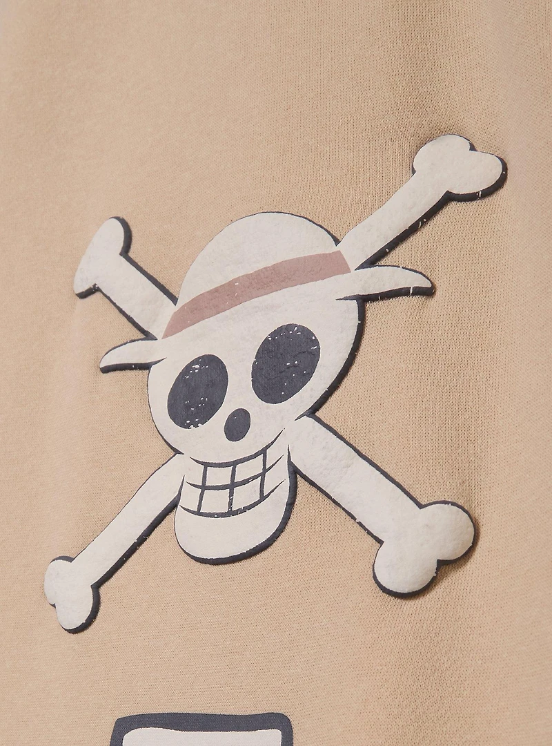 One Piece Monkey D. Luffy Tonal Wide Leg Sweatpants - BoxLunch Exclusive