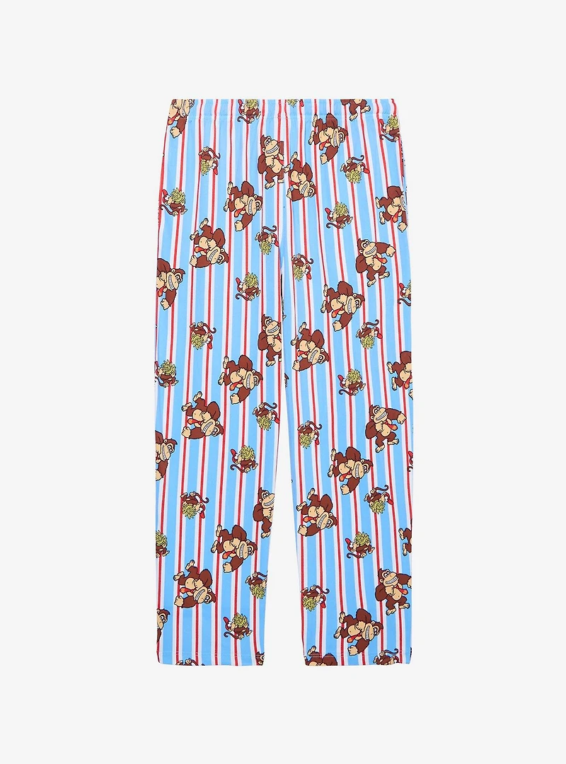 Nintendo Donkey Kong Allover Print Striped Sleep Pants — BoxLunch Exclusive