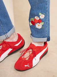 Strawberry Shortcake Berries & Blossoms Women's Denim High-Waisted Mom Jeans — BoxLunch Exclusive