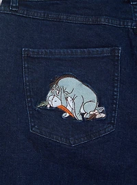 Disney Winnie the Pooh Harvest Embroidered Women's Plus High-Waisted Mom Jeans - BoxLunch Exclusive