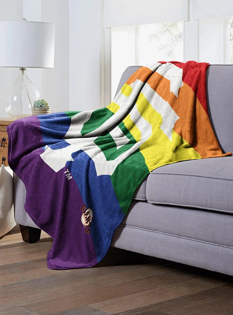 MLB San Francisco Giants Pride Series Silk Touch Throw Blanket