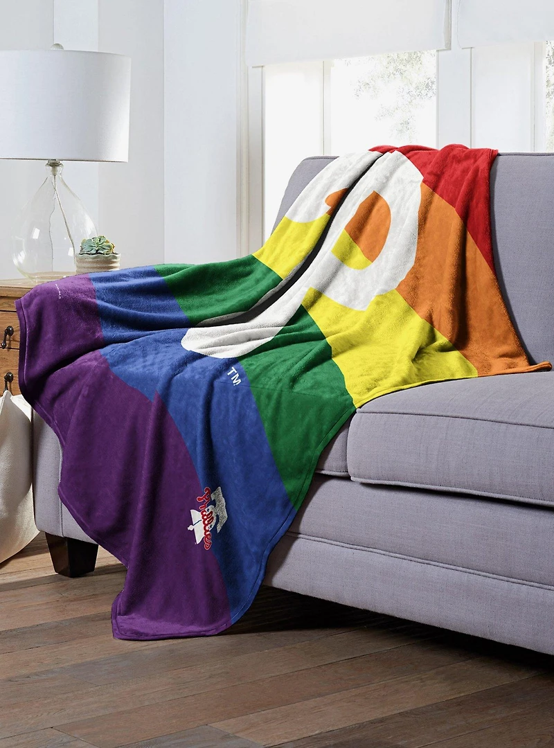 MLB Philadelphia Phillies Pride Series Silk Touch Throw Blanket