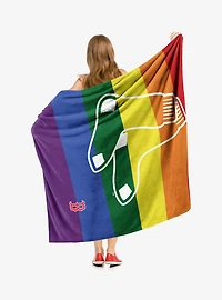 MLB Boston Red Sox Pride Series Silk Touch Throw Blanket