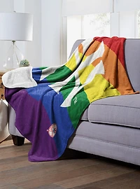 MLB New York Yankees Pride Series Silk Touch Sherpa Throw Blanket