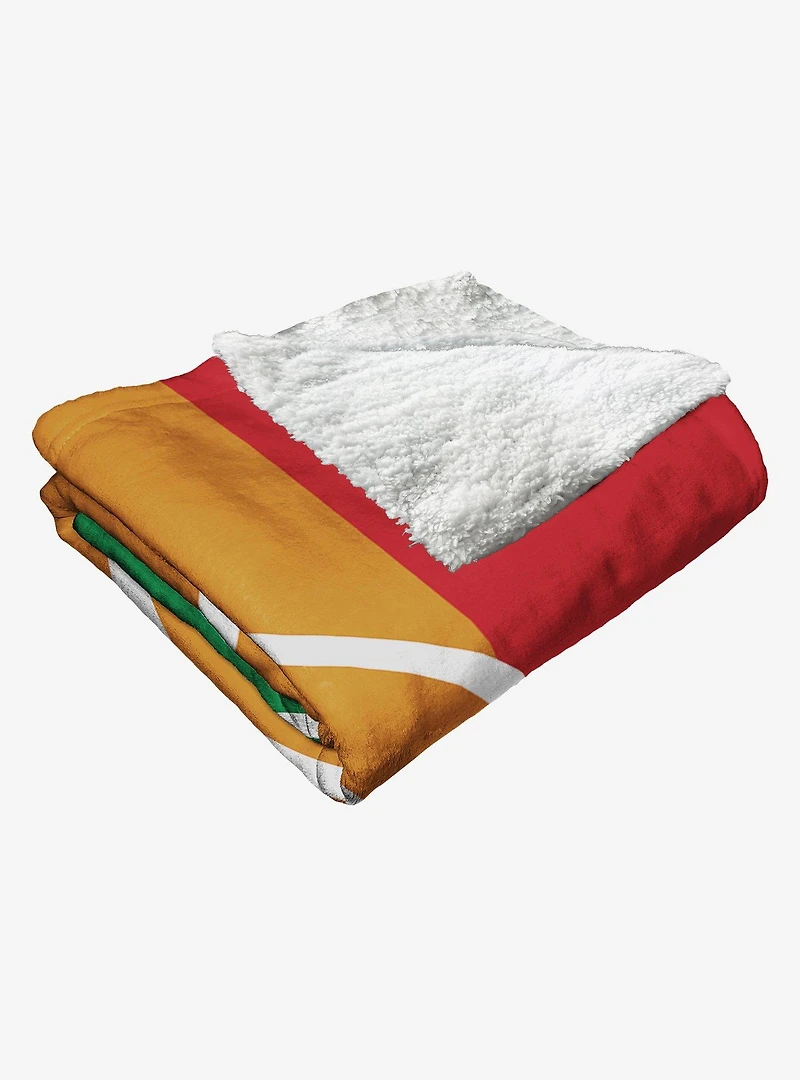 MLB Chicago Cubs Pride Series Silk Touch Sherpa Throw Blanket