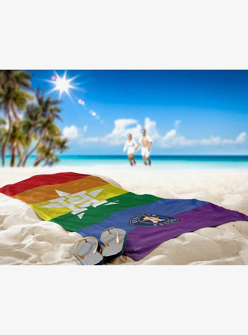 MLB Houston Astros Pride Series Beach Towel