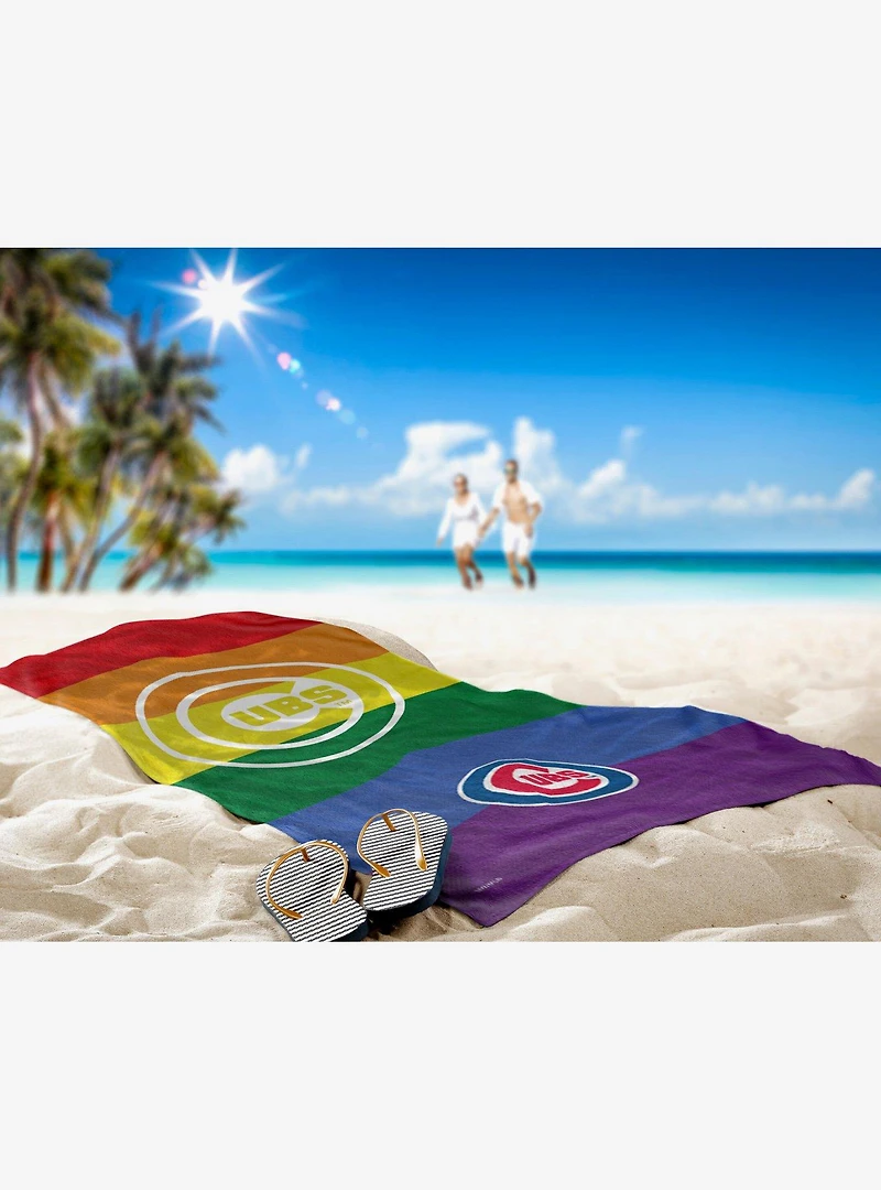 MLB Chicago Cubs Pride Series Beach Towel