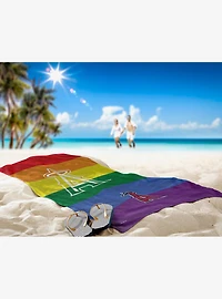 MLB Los Angeles Angels Pride Series Beach Towel