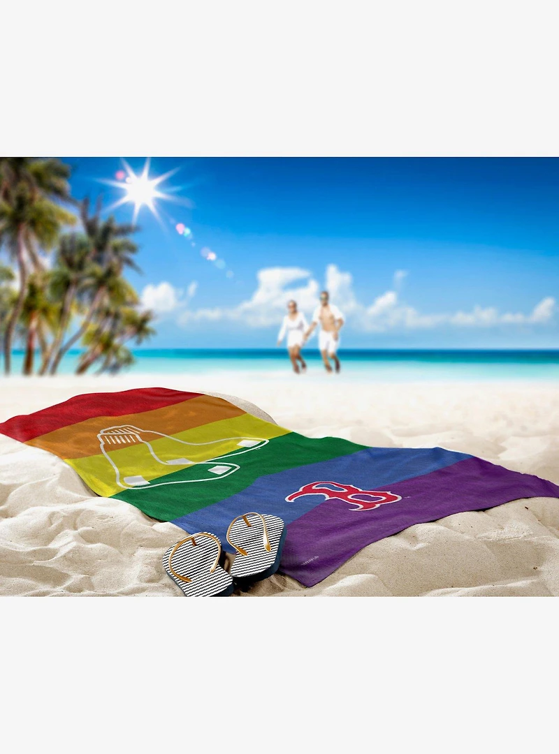 MLB Boston Red Sox Pride Series Beach Towel