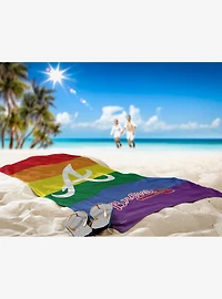 MLB Atlanta Braves Pride Series Beach Towel