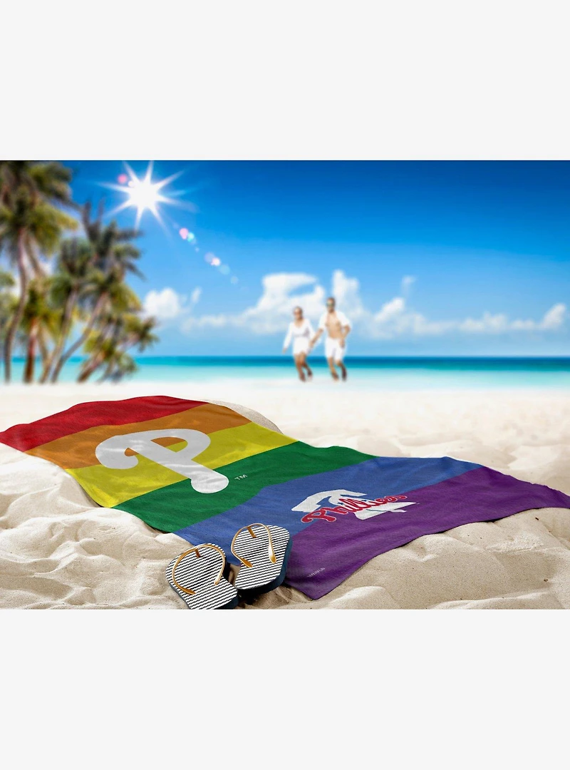 MLB Philadelphia Phillies Pride Series Beach Towel