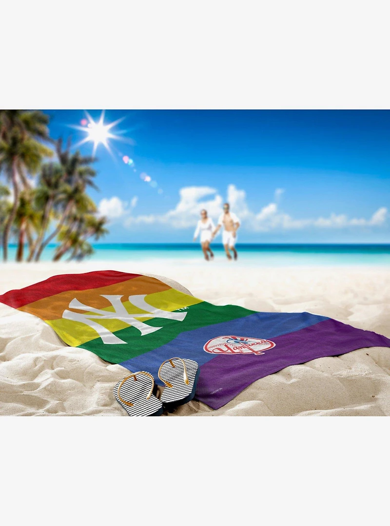 MLB New York Yankees Pride Series Beach Towel