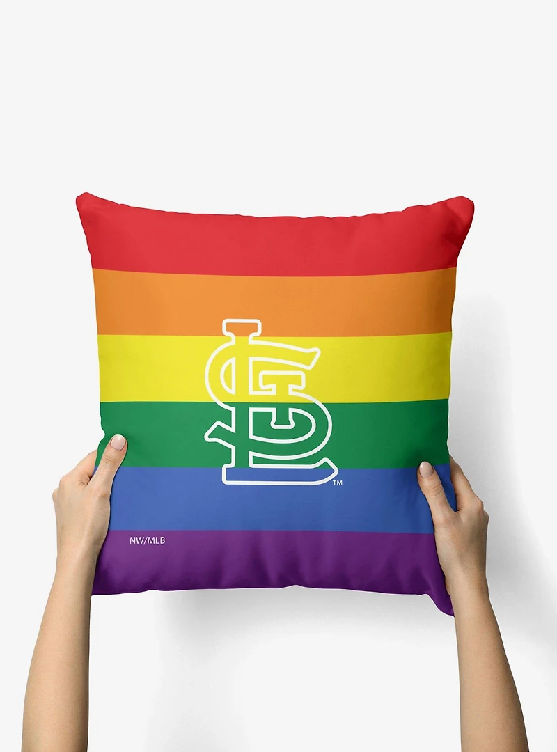 MLB St. Louis Cardinals Pride Series Throw Pillow