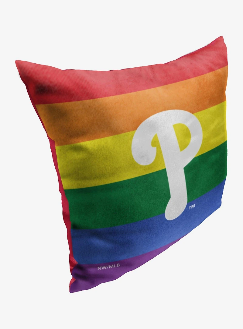MLB Philadelphia Phillies Pride Series Throw Pillow
