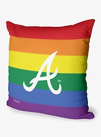 MLB Atlanta Braves Pride Series Throw Pillow