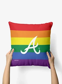 MLB Atlanta Braves Pride Series Throw Pillow