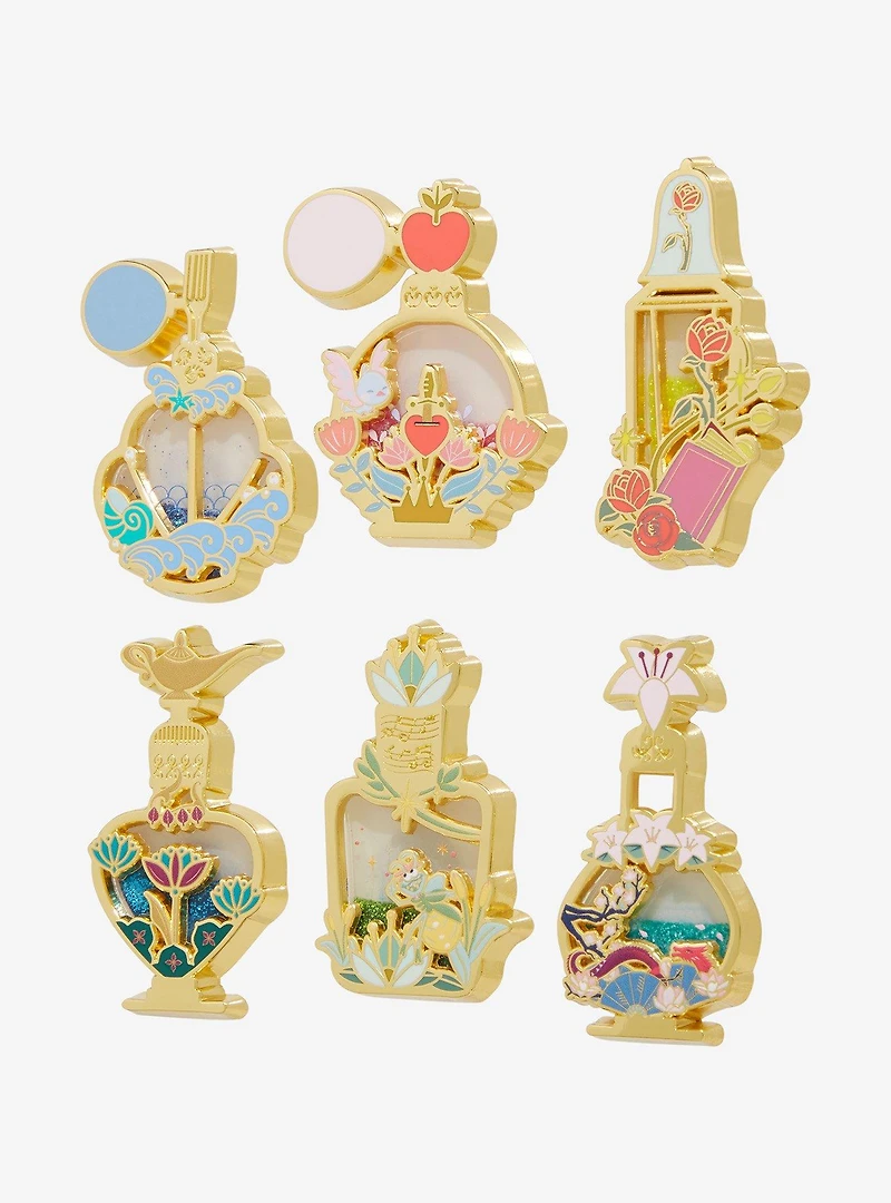 Disney Princess Liquid Glitter Filled Perfume Bottle Blind Box Enamel Pin - BoxLunch Exclusive