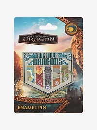 DreamWorks How To Train Your Dragon Dragon Group Shield Enamel Pin - BoxLunch Exclusive