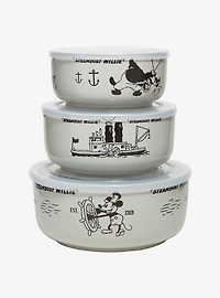 Disney Steamboat Willie Scenes Ceramic Bowl & Lid Set - BoxLunch Exclusive