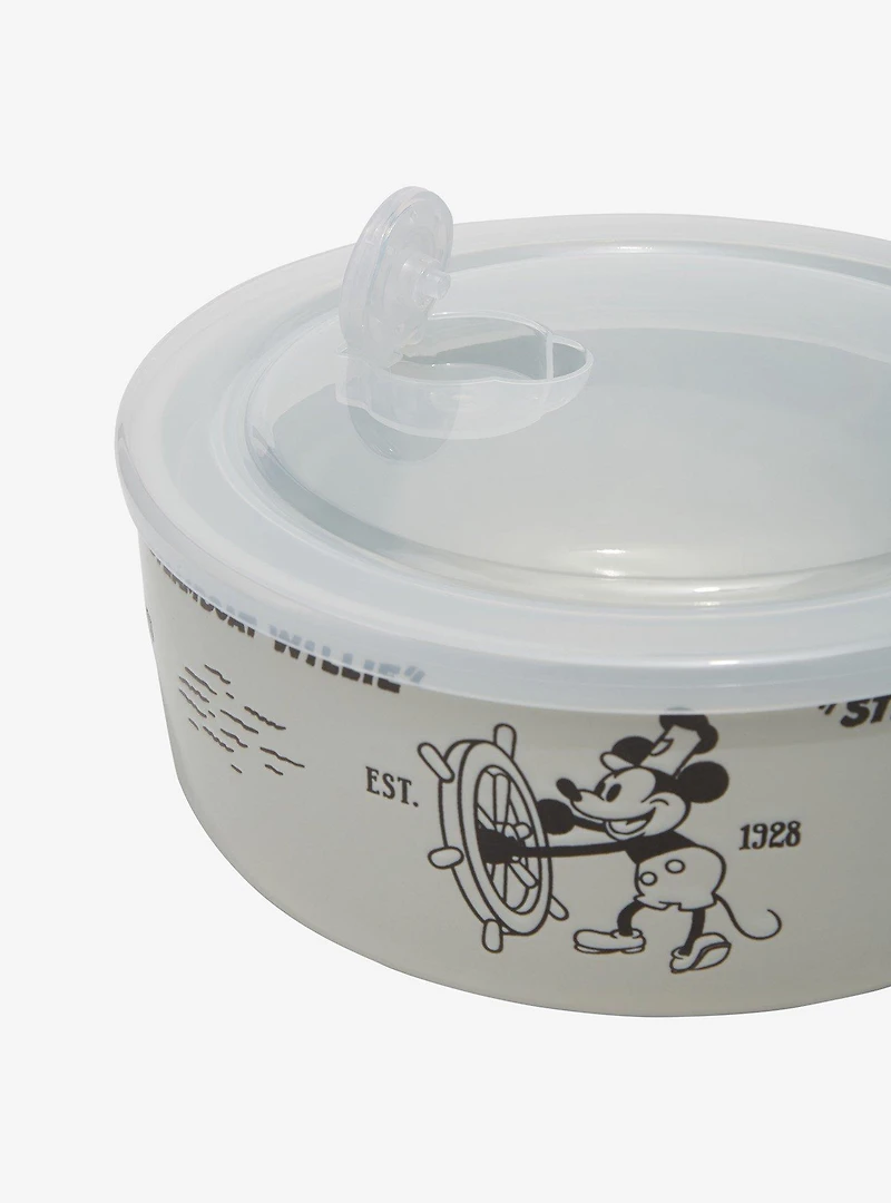 Disney Steamboat Willie Scenes Ceramic Bowl & Lid Set - BoxLunch Exclusive
