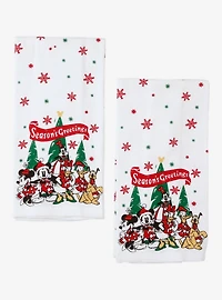 Disney Mickey and Friends Season's Greetings Kitchen Towel Set