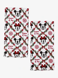 Disney Mickey & Minnie Holiday Kitchen Towel Set
