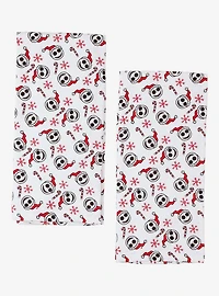 Disney The Nightmare Before Christmas Jack Skellington Candy Cane Holiday Kitchen Towel Set