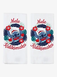 Disney Lilo & Stitch Mele Kalikimaka Holiday Kitchen Towel Set
