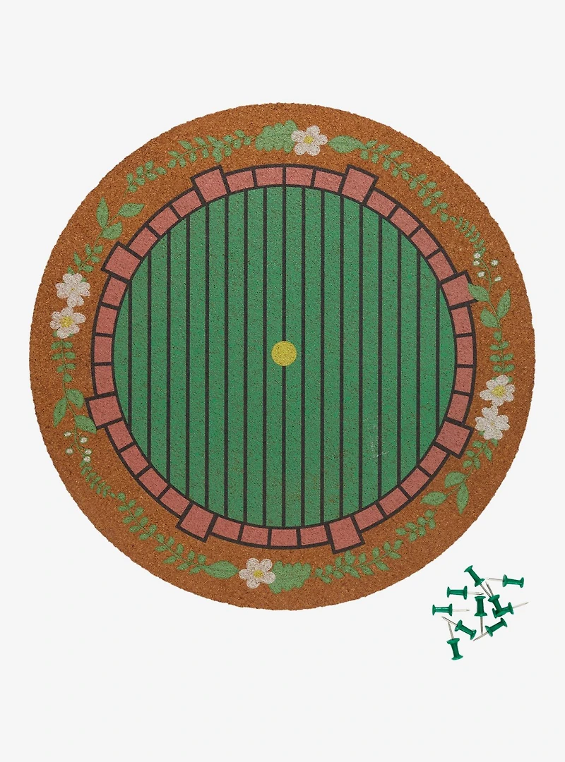 The Lord of the Rings Hobbit Door Corkboard With Pins — BoxLunch Exclusive