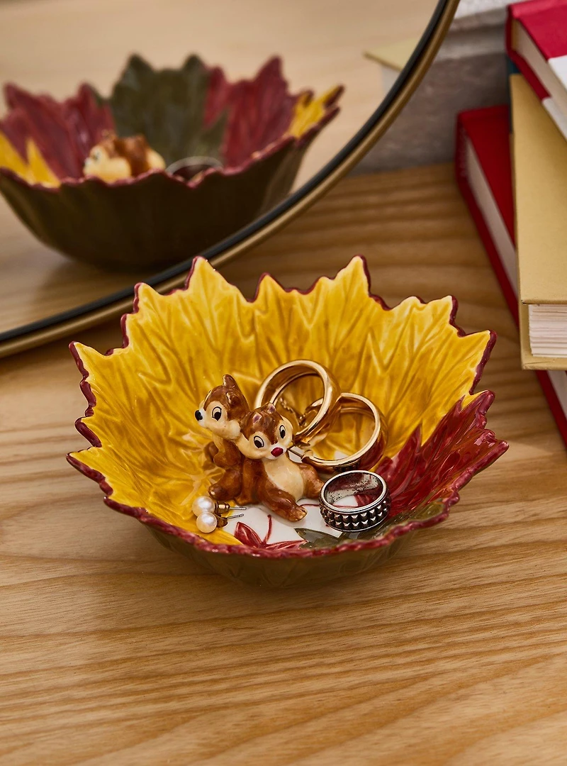 Disney Chip and Dale Figural Autumn Leaf Trinket Dish - BoxLunch Exclusive