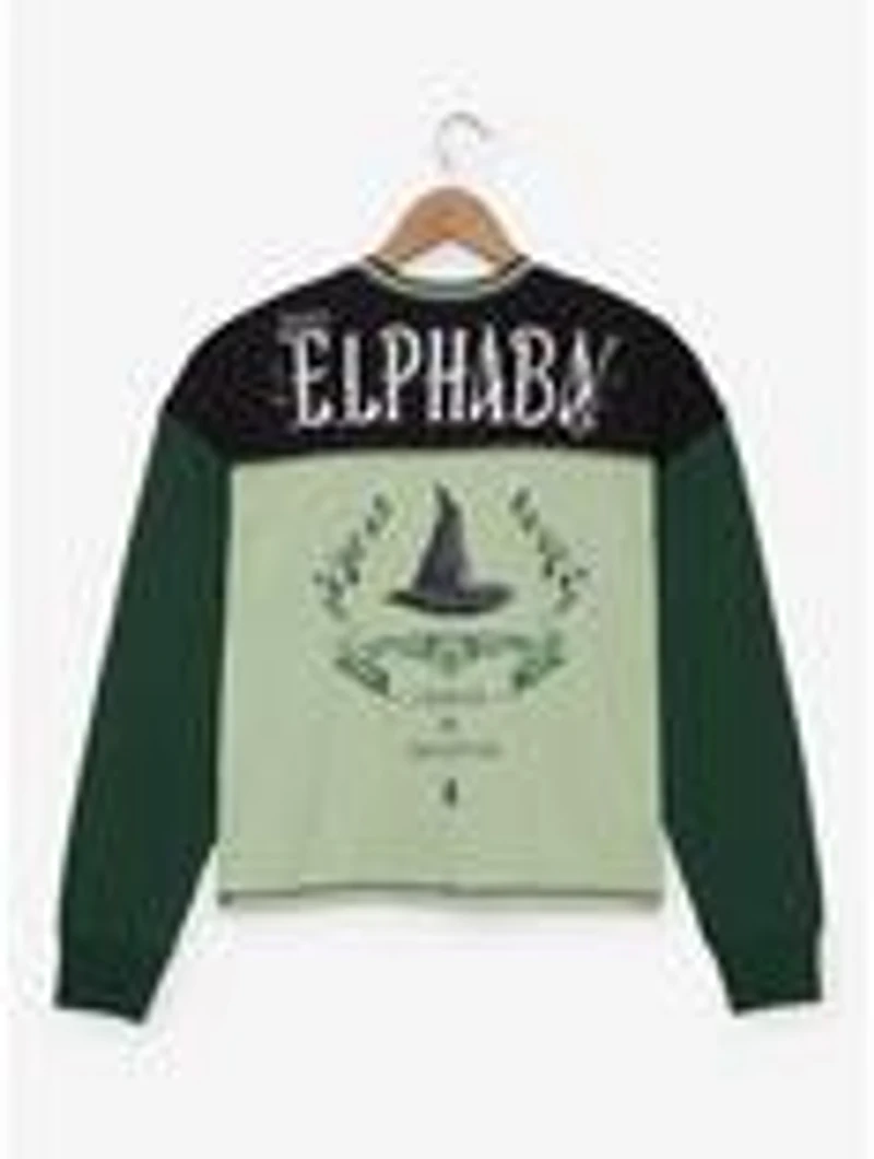 Wicked: For Good Elphaba Women's Raglan Long Sleeve T-Shirt — BoxLunch Exclusive