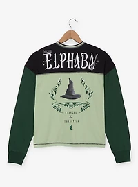 Wicked: For Good Elphaba Women's Raglan Long Sleeve T-Shirt — BoxLunch Exclusive