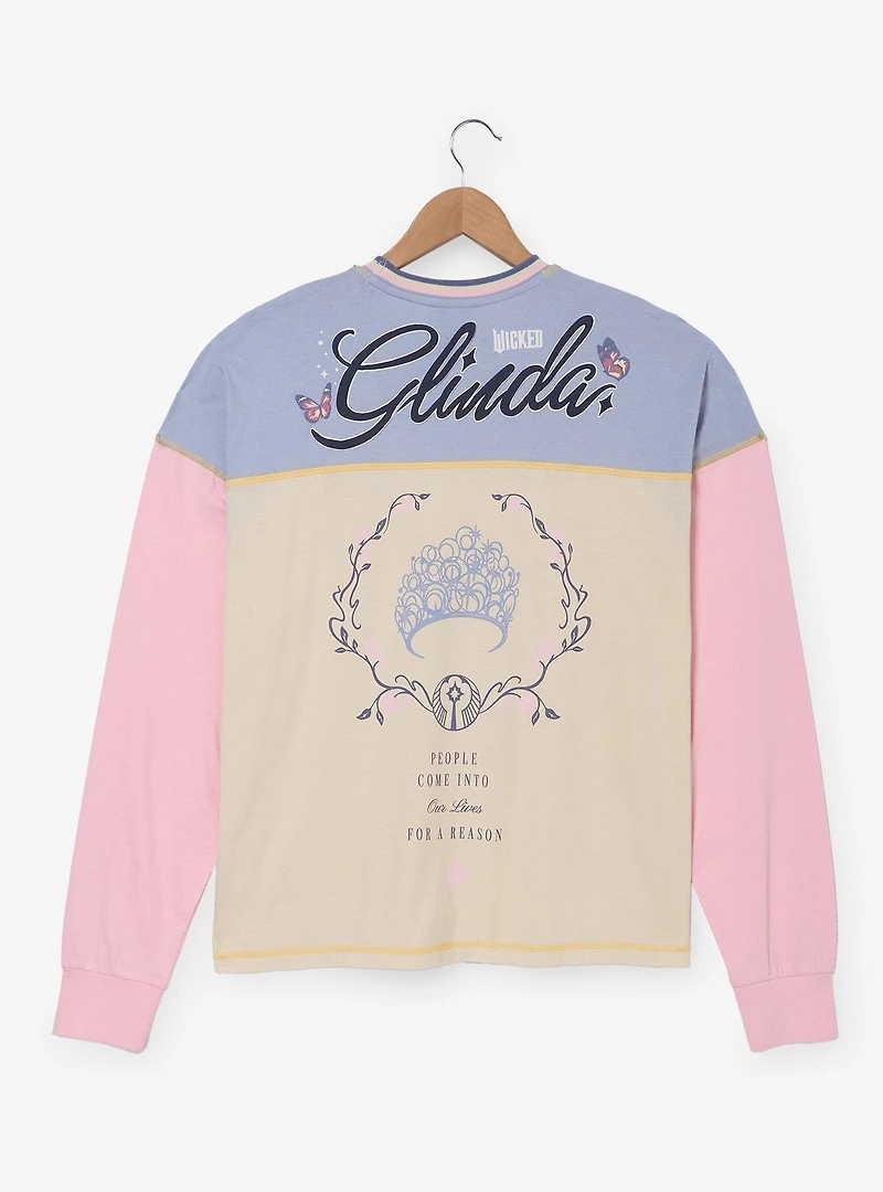 Wicked: For Good Glinda Women's Plus Raglan Long Sleeve T-Shirt — BoxLunch Exclusive