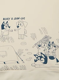 Bluey Doodle Quarter Zip Crewneck — BoxLunch Exclusive