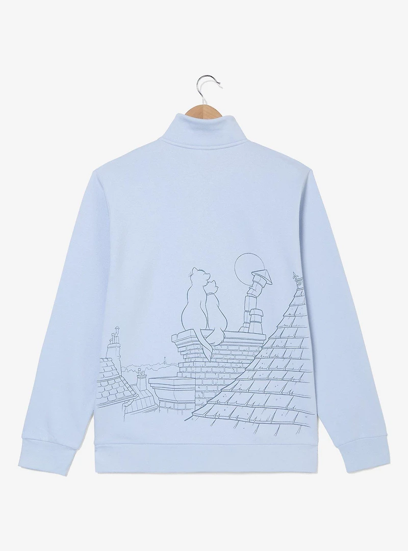 Disney The Aristocats Paris Quarter Zip Crewneck — BoxLunch Exclusive