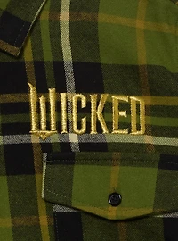 Wicked Elphaba Poster Embroidered Flannel — BoxLunch Exclusive