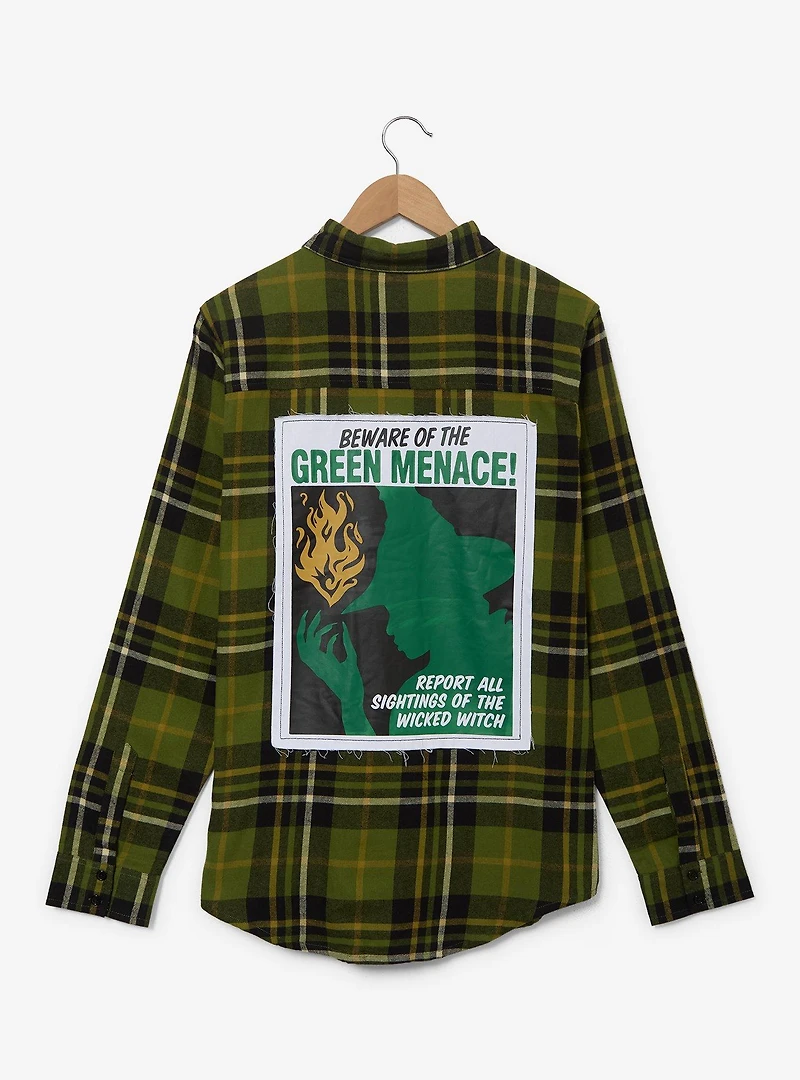 Wicked Elphaba Poster Embroidered Flannel — BoxLunch Exclusive