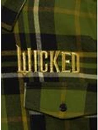Wicked Elphaba Poster Embroidered Flannel — BoxLunch Exclusive