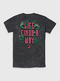 Jurassic Park Life Finds A Way Iconic Dinosaurs Mineral Wash T-shirt BoxLunch Exclusive