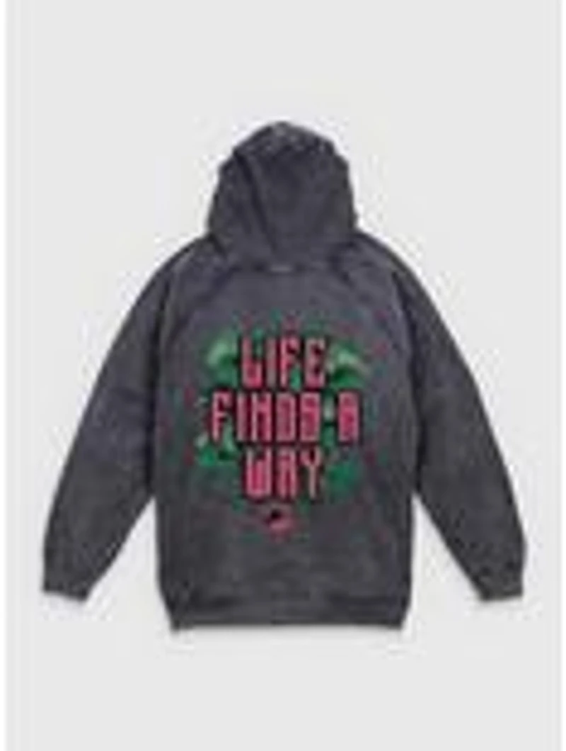 Jurassic Park Life Finds A Way Iconic Dinosaurs Mineral Wash Hoodie BoxLunch Exclusive