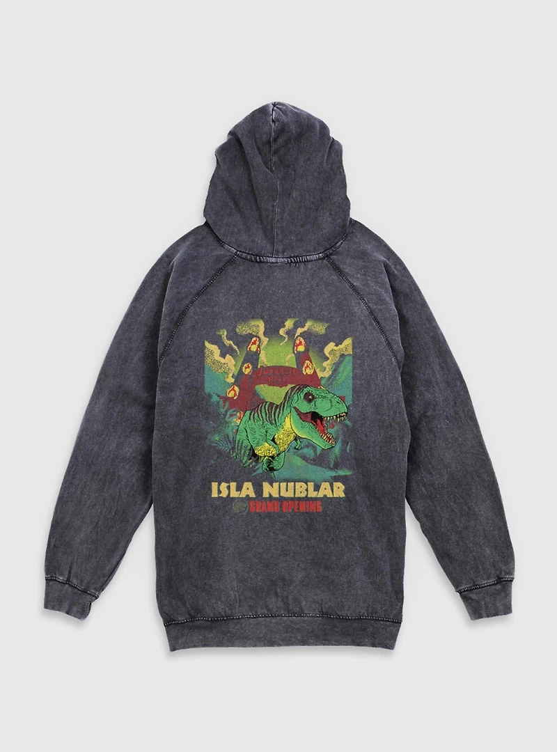 Jurassic Park Isla Nublar Grand Opening Mineral Wash Hoodie BoxLunch Exclusive