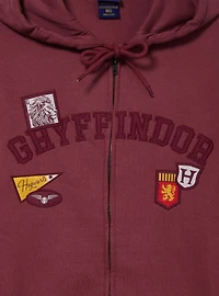 Harry Potter Gryffindor Embroidered Badges Zippered Hoodie — BoxLunch Exclusive
