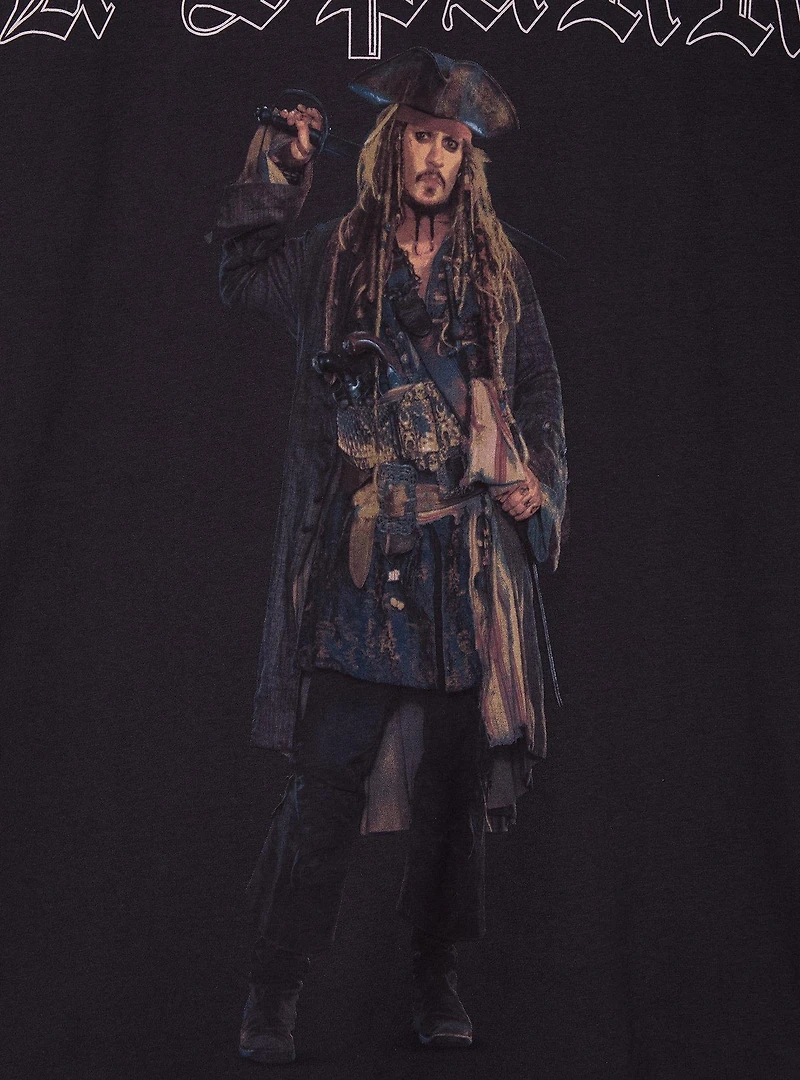Disney Pirates of The Caribbean Jack Sparrow Portrait T-Shirt - BoxLunch Exclusive
