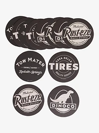 Disney Pixar Cars Radiator Springs Business Logos Coaster Set - BoxLunch Exclusive