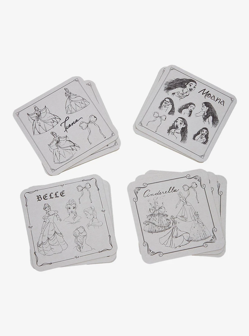 Disney Princess Sketches Coaster Set - BoxLunch Exclusive