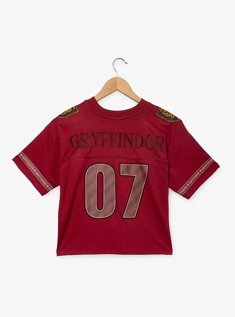 Harry Potter Gryffindor Women's Cropped Football Jersey - BoxLunch Exclusive