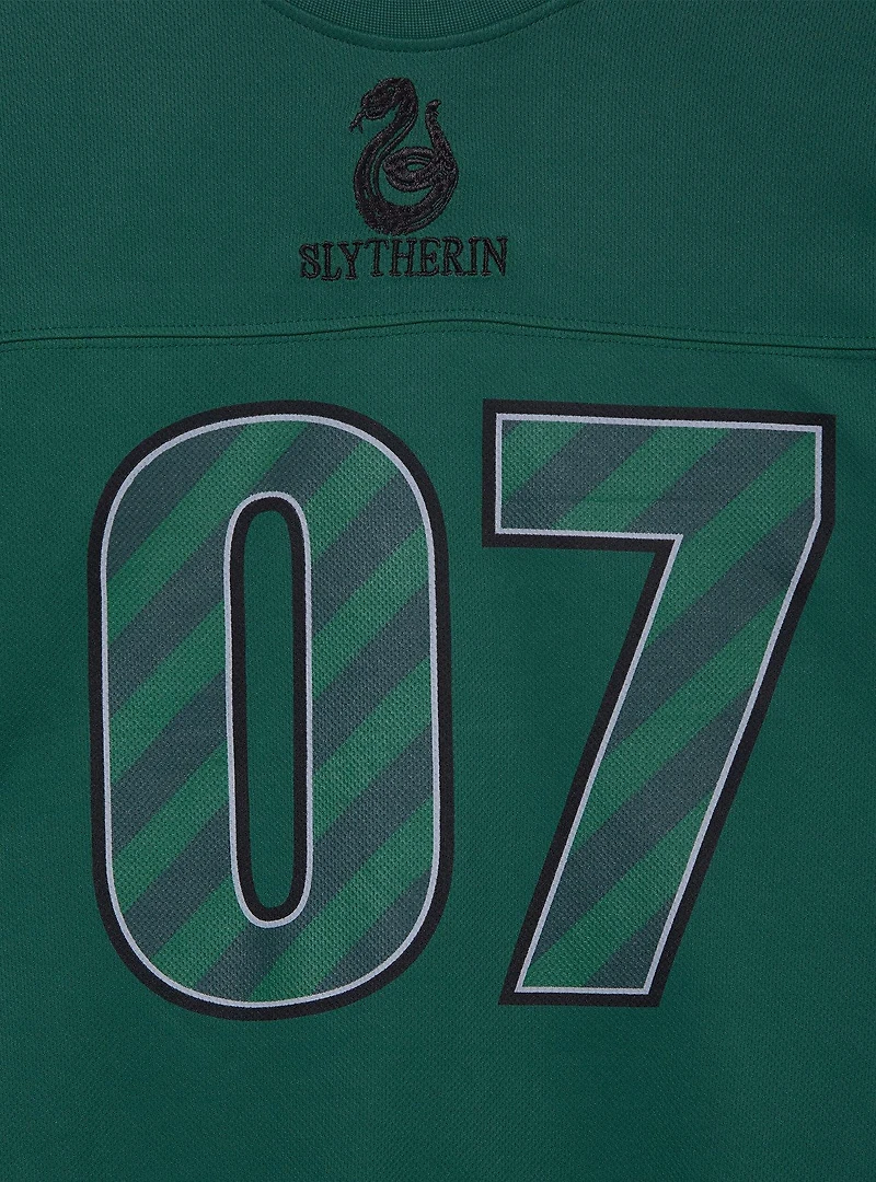 Harry Potter Slytherin Women's Cropped Football Jersey - BoxLunch Exclusive