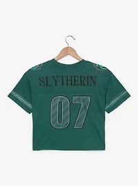 Harry Potter Slytherin Women's Plus Cropped Football Jersey - BoxLunch Exclusive
