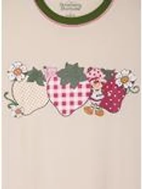 Strawberry Shortcake Patterned Strawberries Women's Plus Slightly Cropped T-Shirt - BoxLunch Exclusive