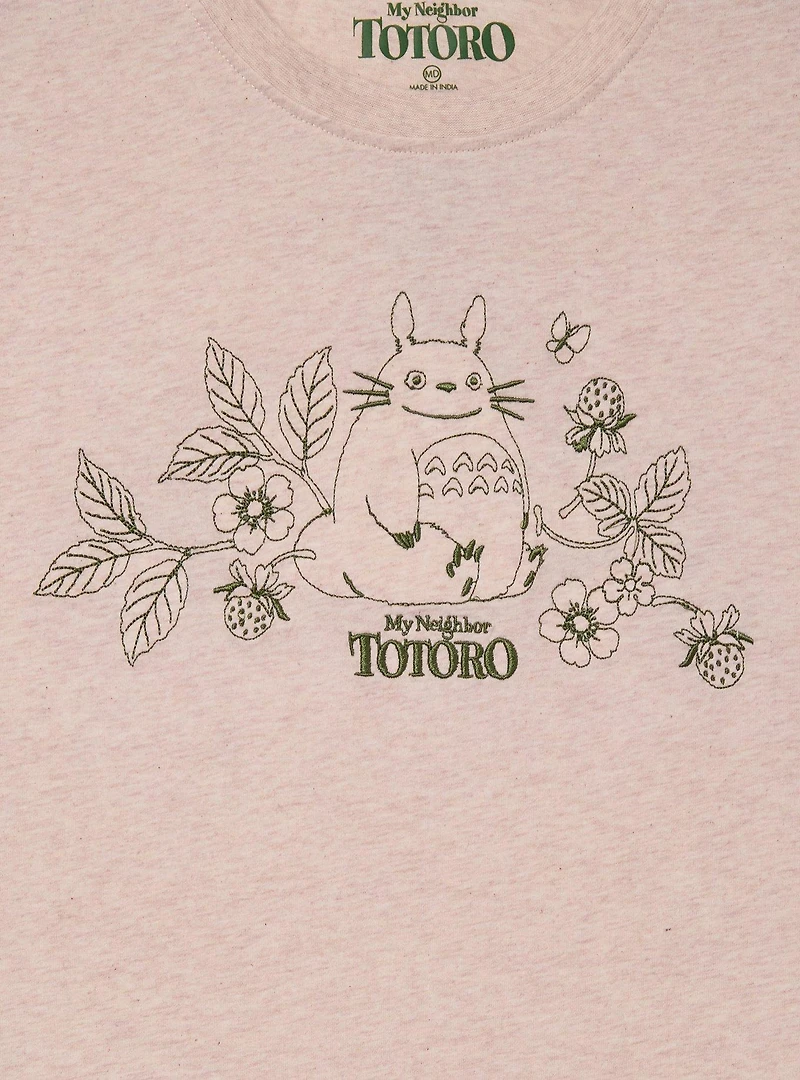 Studio Ghibli® My Neighbor Totoro Embroidered Floral Women's T-Shirt - BoxLunch Exclusive